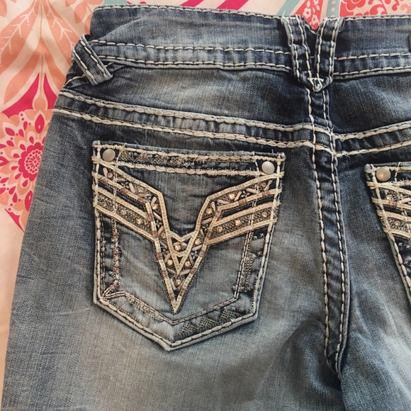 VIGOSS SZ 1/2 THE CHELSEA DENIM CAPRI LENGTH 21 - Picture 13 of 13